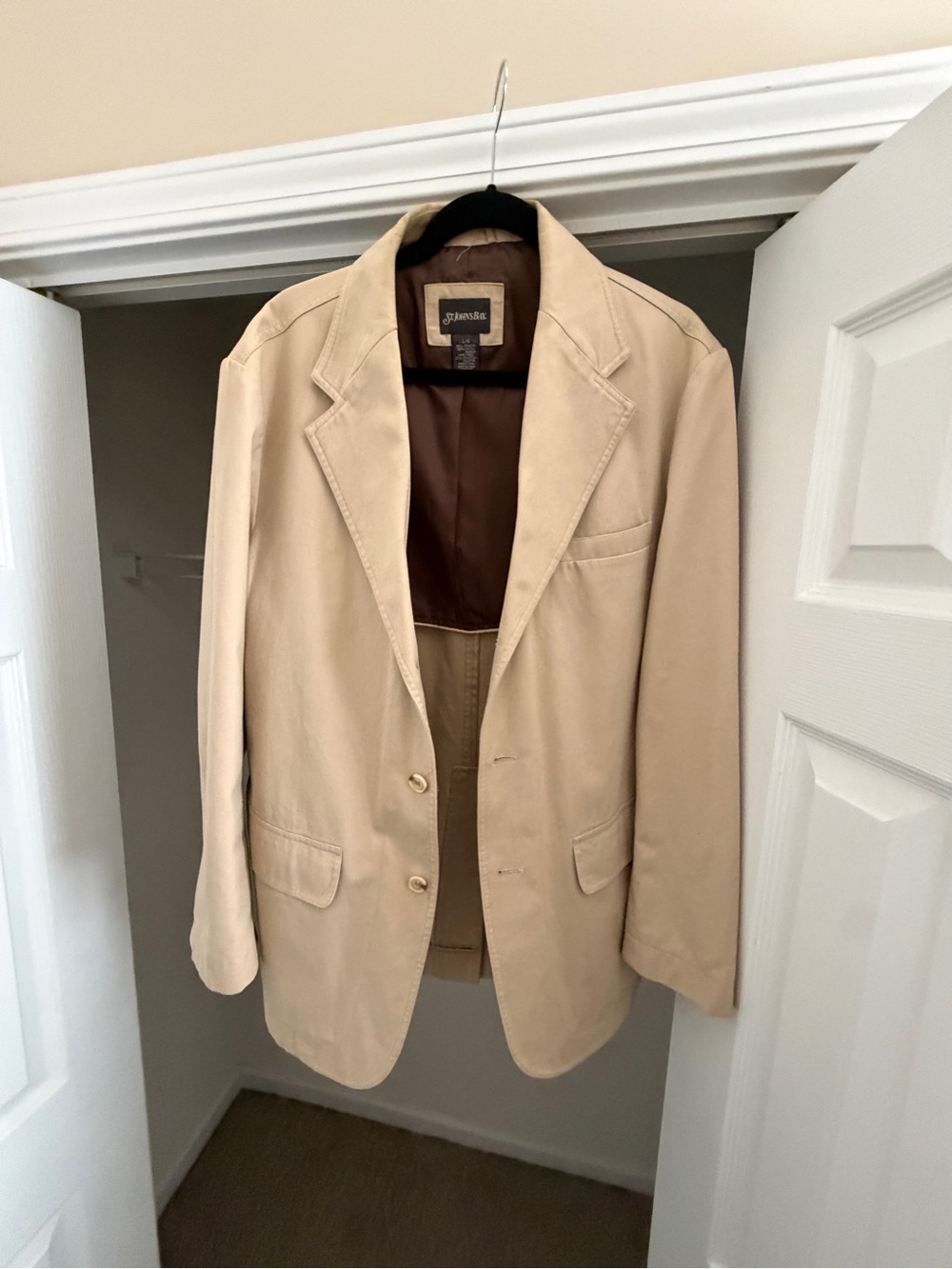 St. John's Bay Beige Men's Sport Coat Blazer